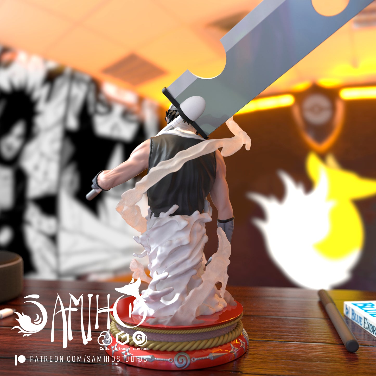 Zabuza - Unassembled and Unpainted Garage Kit - Model Designed by Samiho Studios