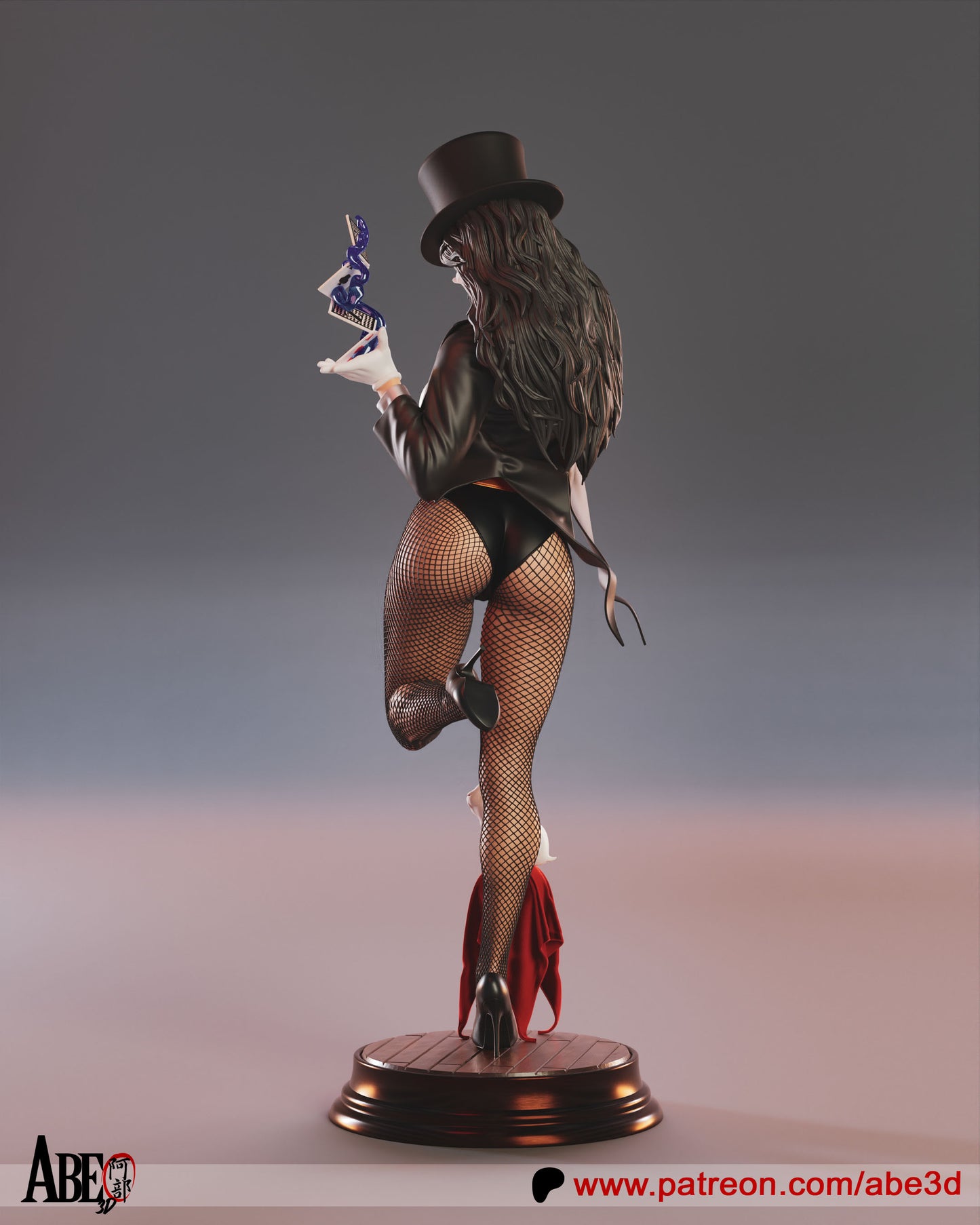 Zatanna - Unassembled and Unpainted Garage Kit - Model Designed by Abe3d (VARIANT PARTS INCLUDED