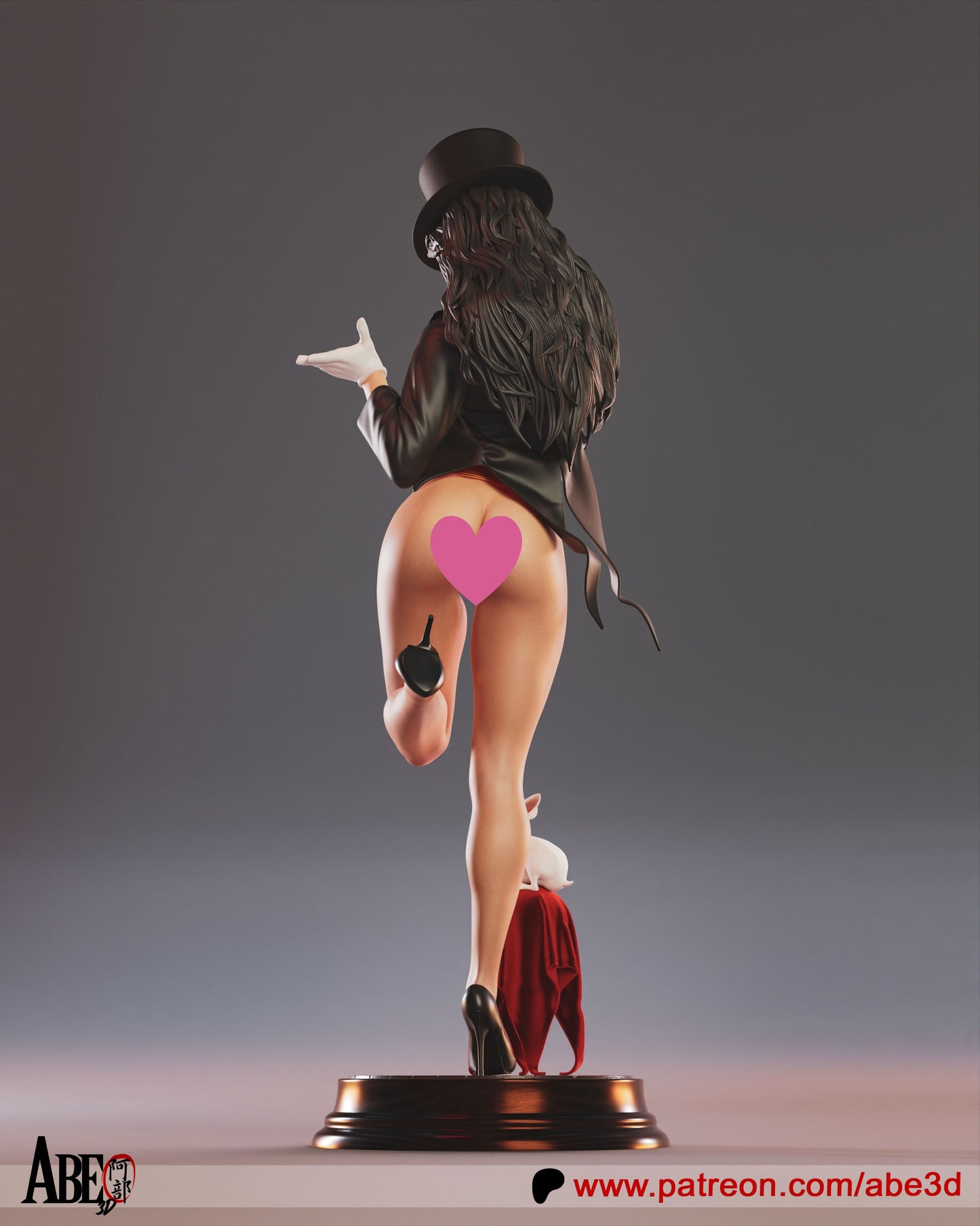 Zatanna NSFW - Unassembled and Unpainted Garage Kit - Model Designed by Abe3d