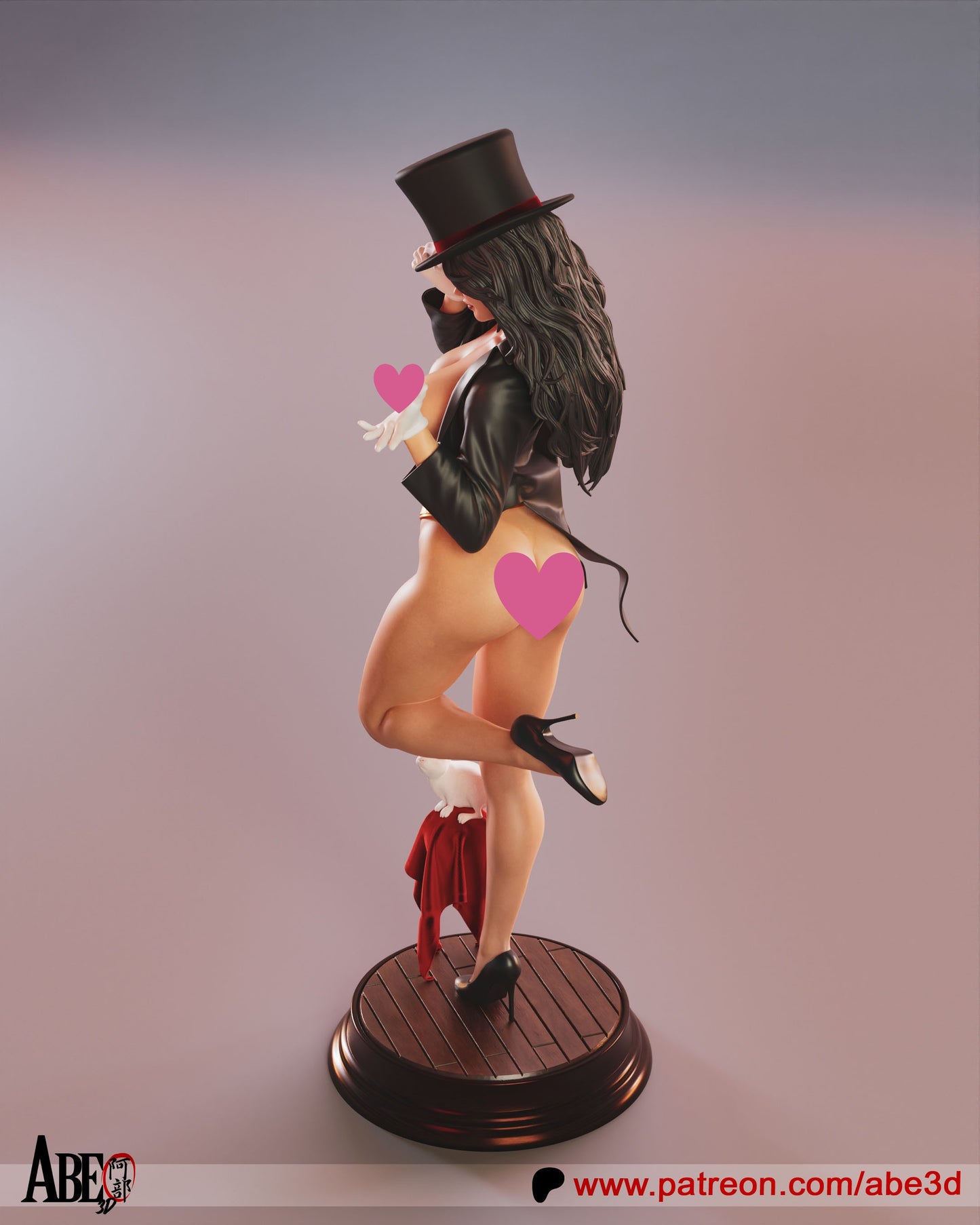 Zatanna NSFW - Unassembled and Unpainted Garage Kit - Model Designed by Abe3d