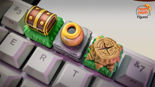 Link To The Past KeyCaps - UNPAINTED - Model Designed by NomNom Figures