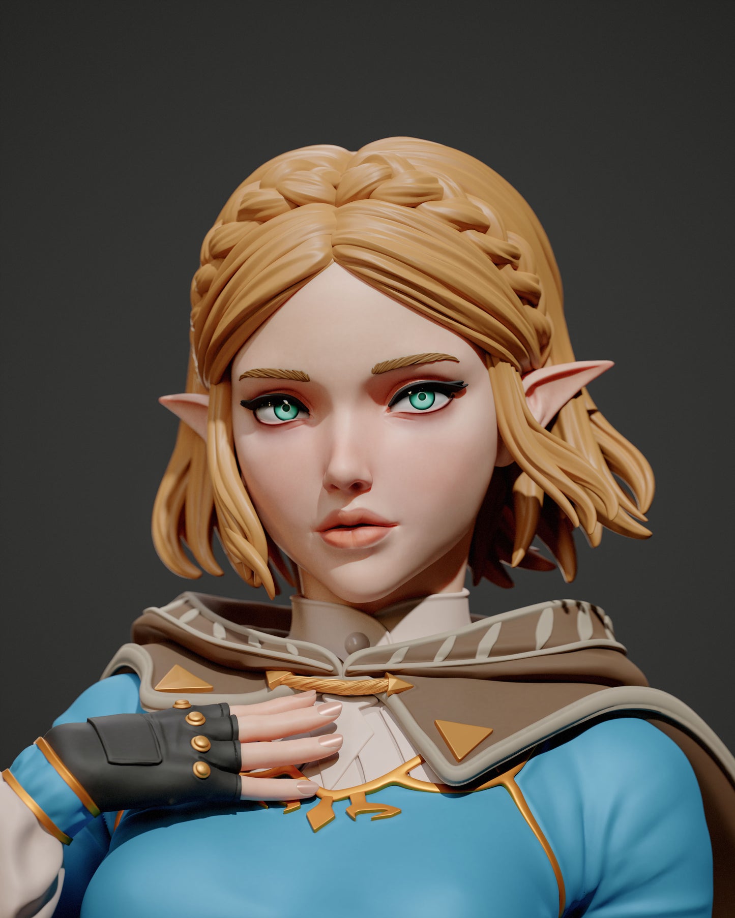Zelda - Unassembled and Unpainted Garage Kit - Model Designed by Abe3d/Davi3d