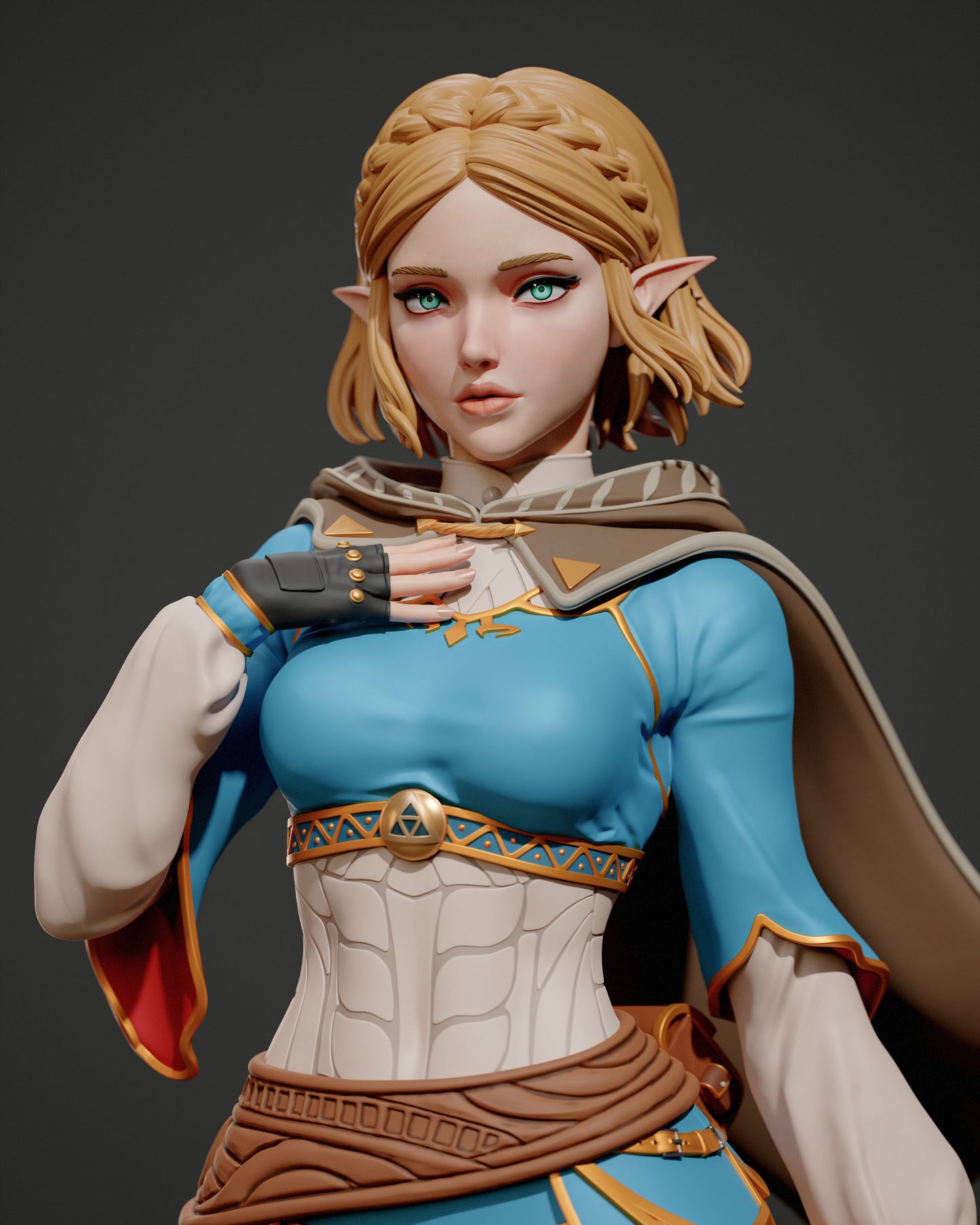 Zelda - Unassembled and Unpainted Garage Kit - Model Designed by Abe3d/Davi3d