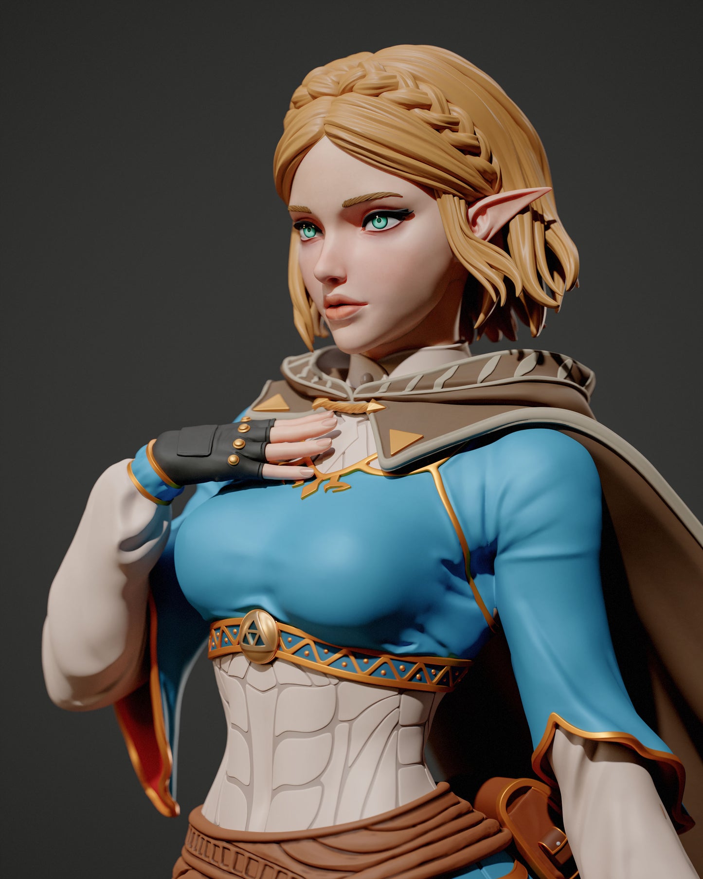 Zelda - Unassembled and Unpainted Garage Kit - Model Designed by Abe3d/Davi3d