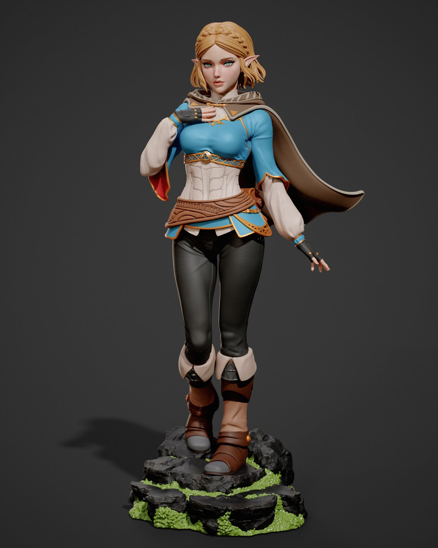 Zelda - Unassembled and Unpainted Garage Kit - Model Designed by Abe3d/Davi3d