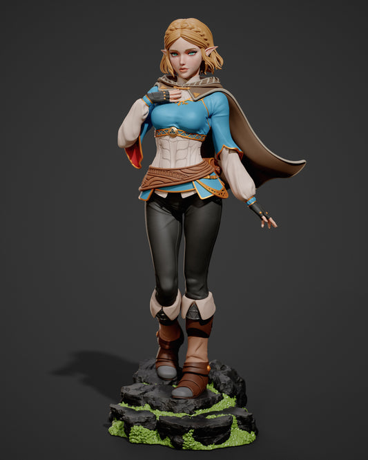 Zelda - Unassembled and Unpainted Garage Kit - Model Designed by Abe3d/Davi3d
