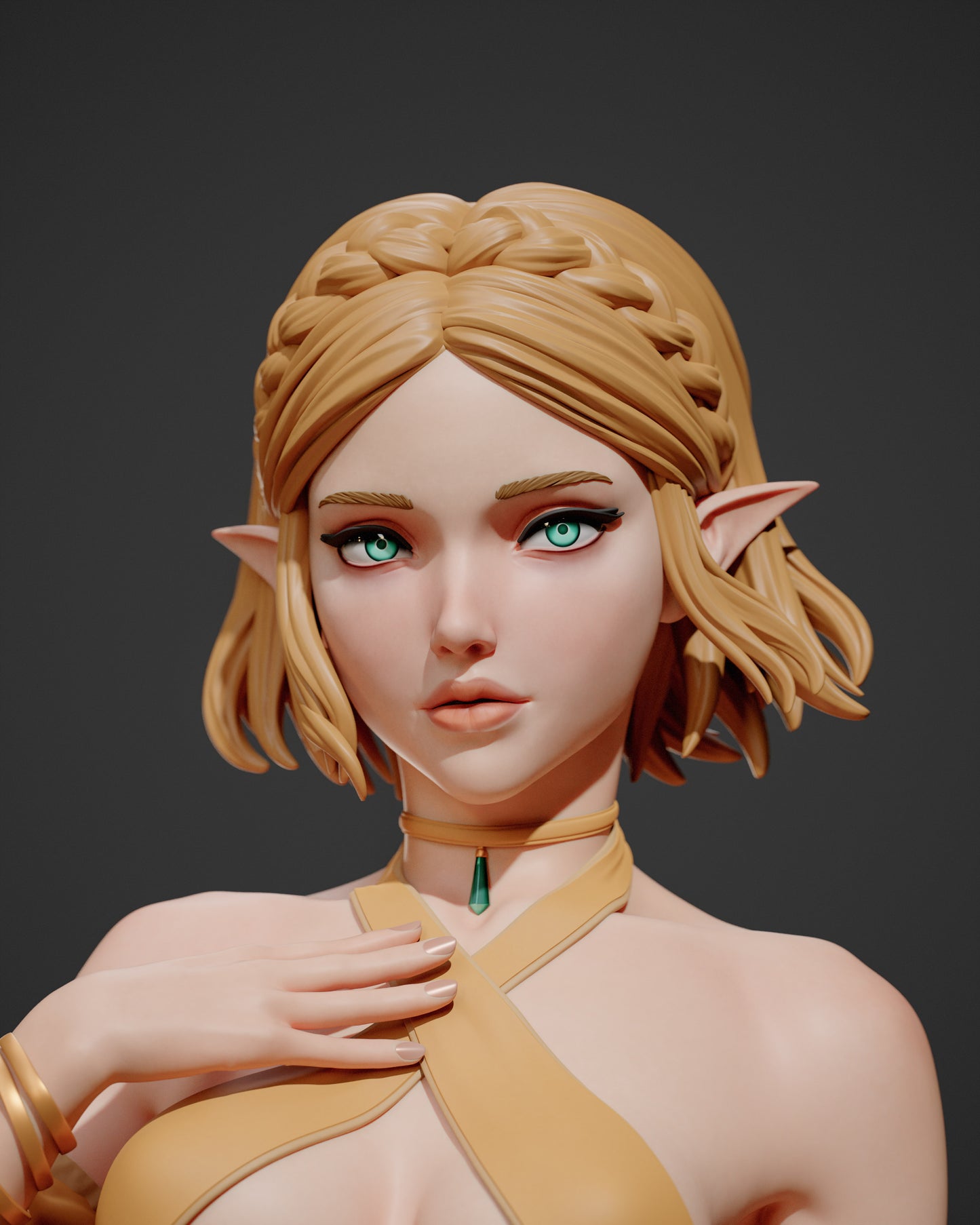 Zelda - Unassembled and Unpainted Garage Kit - Model Designed by Abe3d/Davi3d
