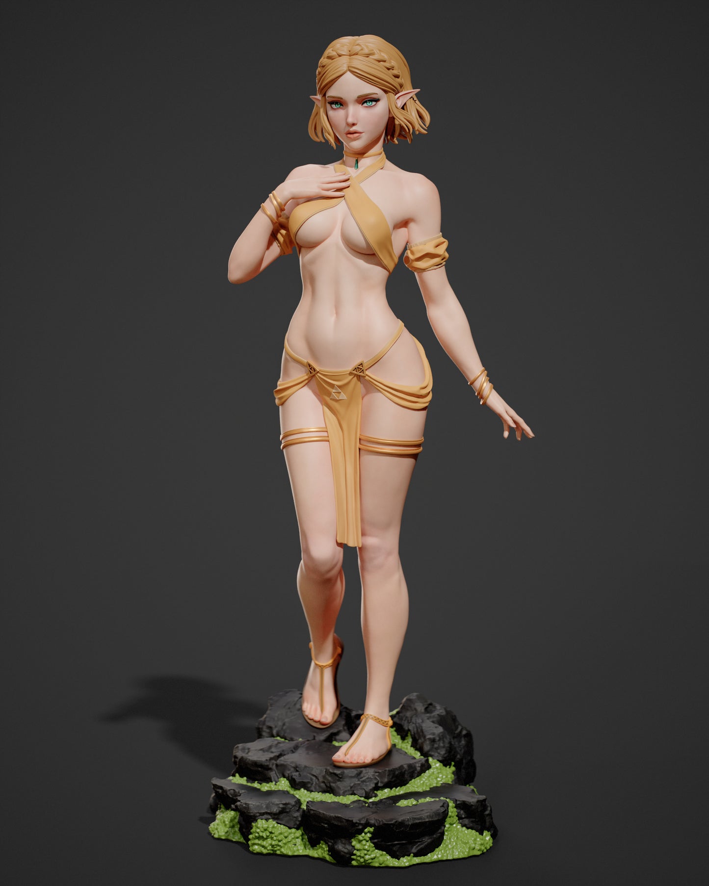 Zelda - Unassembled and Unpainted Garage Kit - Model Designed by Abe3d/Davi3d