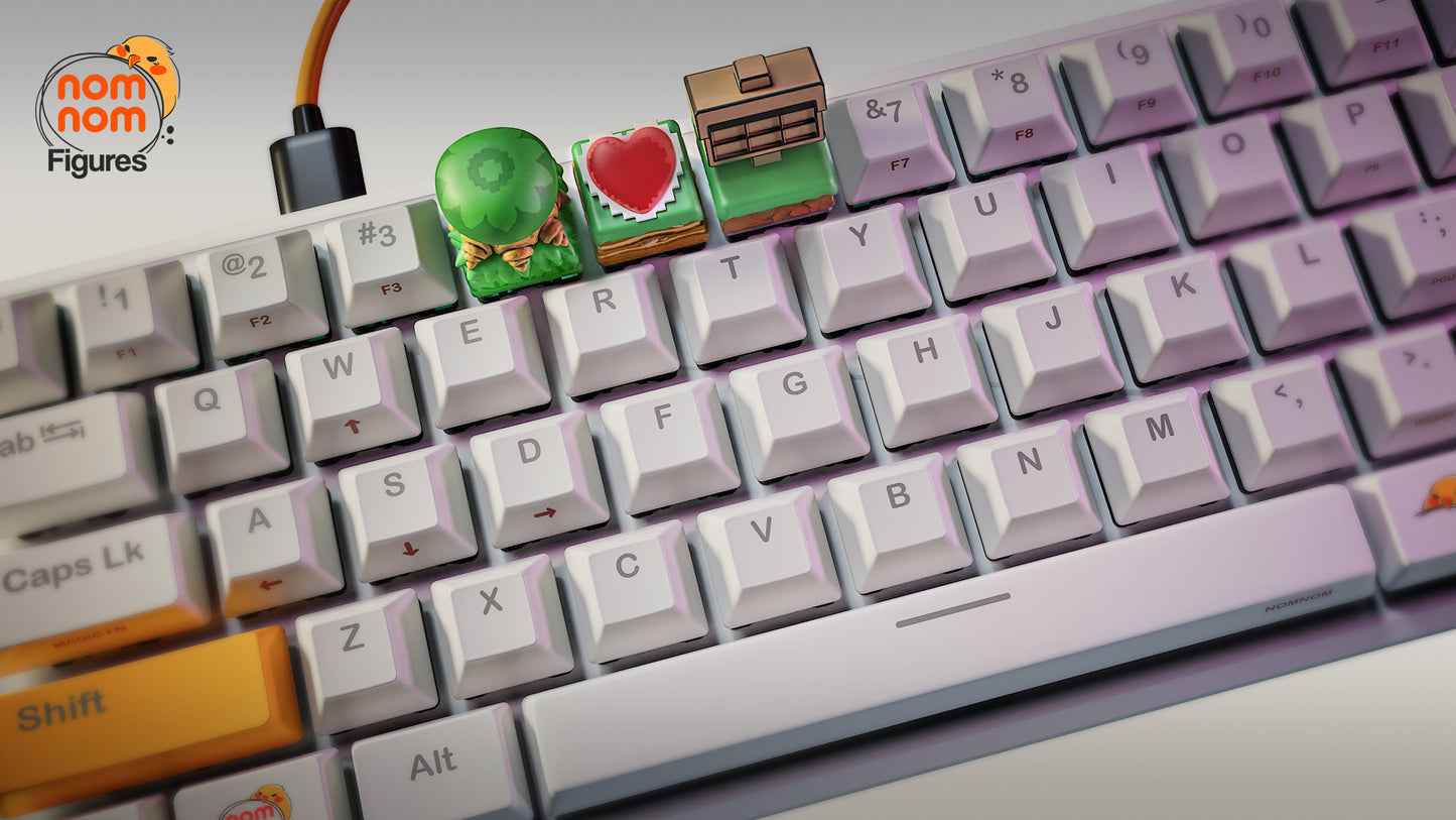 Link To The Past KeyCaps - UNPAINTED - Model Designed by NomNom Figures