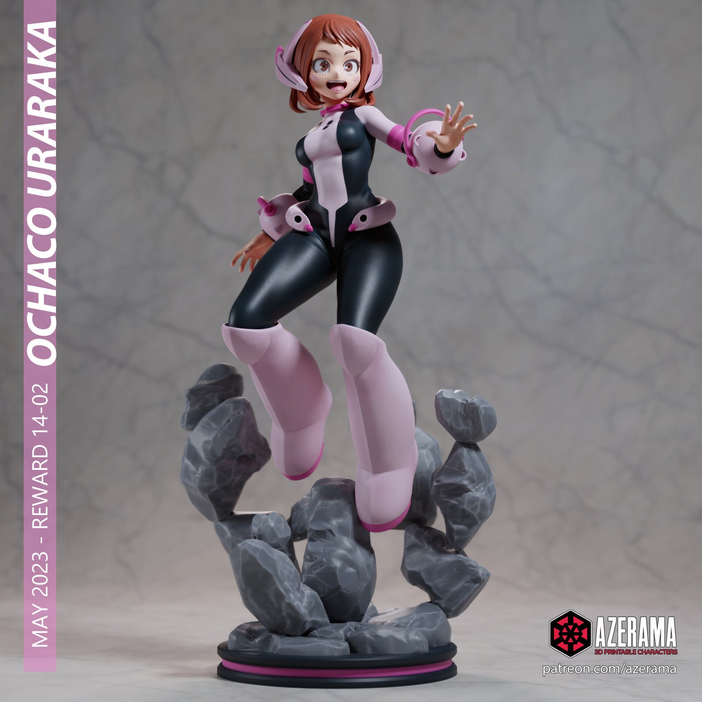Ochaco - Unassembled and Unpainted Garage Kit - Model Designed by Azerama