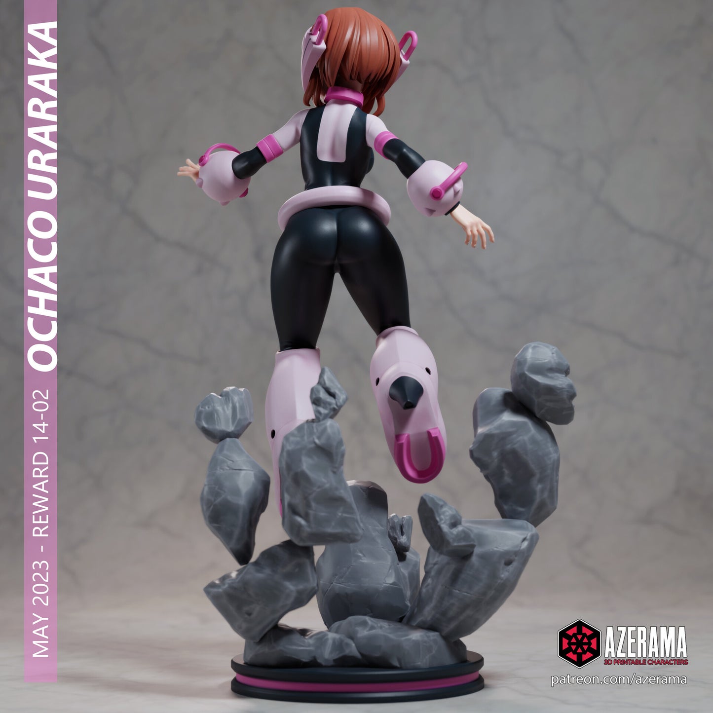 Ochaco - Unassembled and Unpainted Garage Kit - Model Designed by Azerama