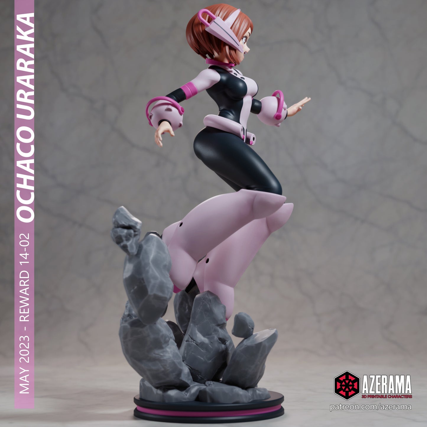 Ochaco - Unassembled and Unpainted Garage Kit - Model Designed by Azerama