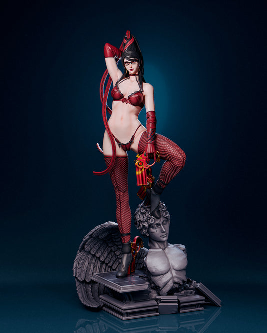 Bayonetta NSFW - Unassembled and Unpainted Garage Kit - Model Designed by Abe3D/davilm_art