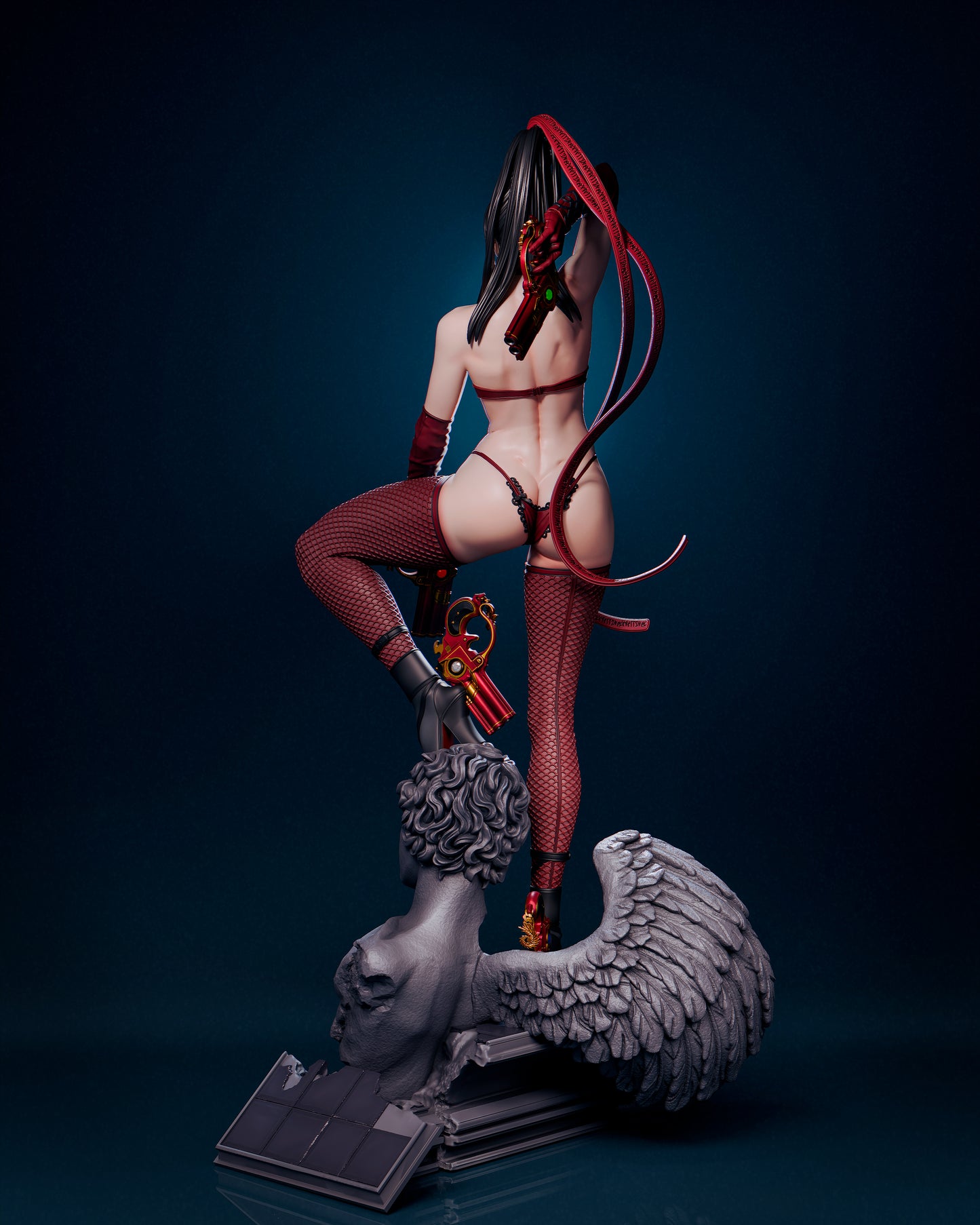 Bayonetta NSFW - Unassembled and Unpainted Garage Kit - Model Designed by Abe3D/davilm_art