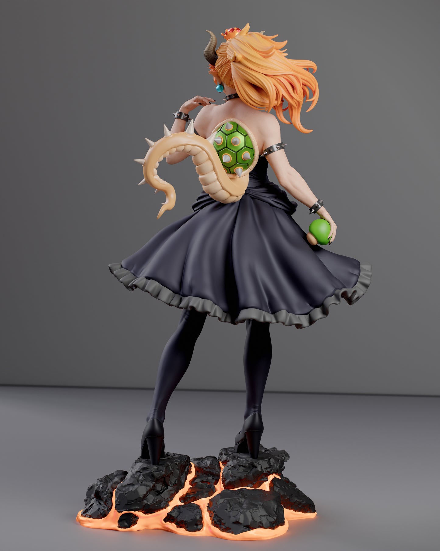 Bowsette - Unassembled and Unpainted Garage Kit - Model Designed by Abe3D/Davi