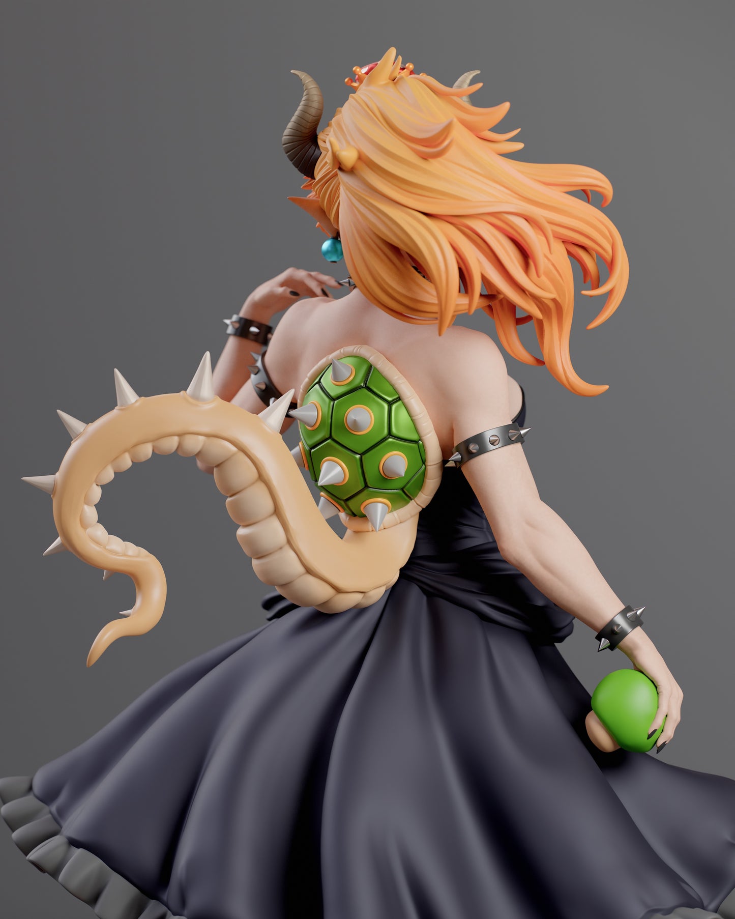 Bowsette - Unassembled and Unpainted Garage Kit - Model Designed by Abe3D/Davi