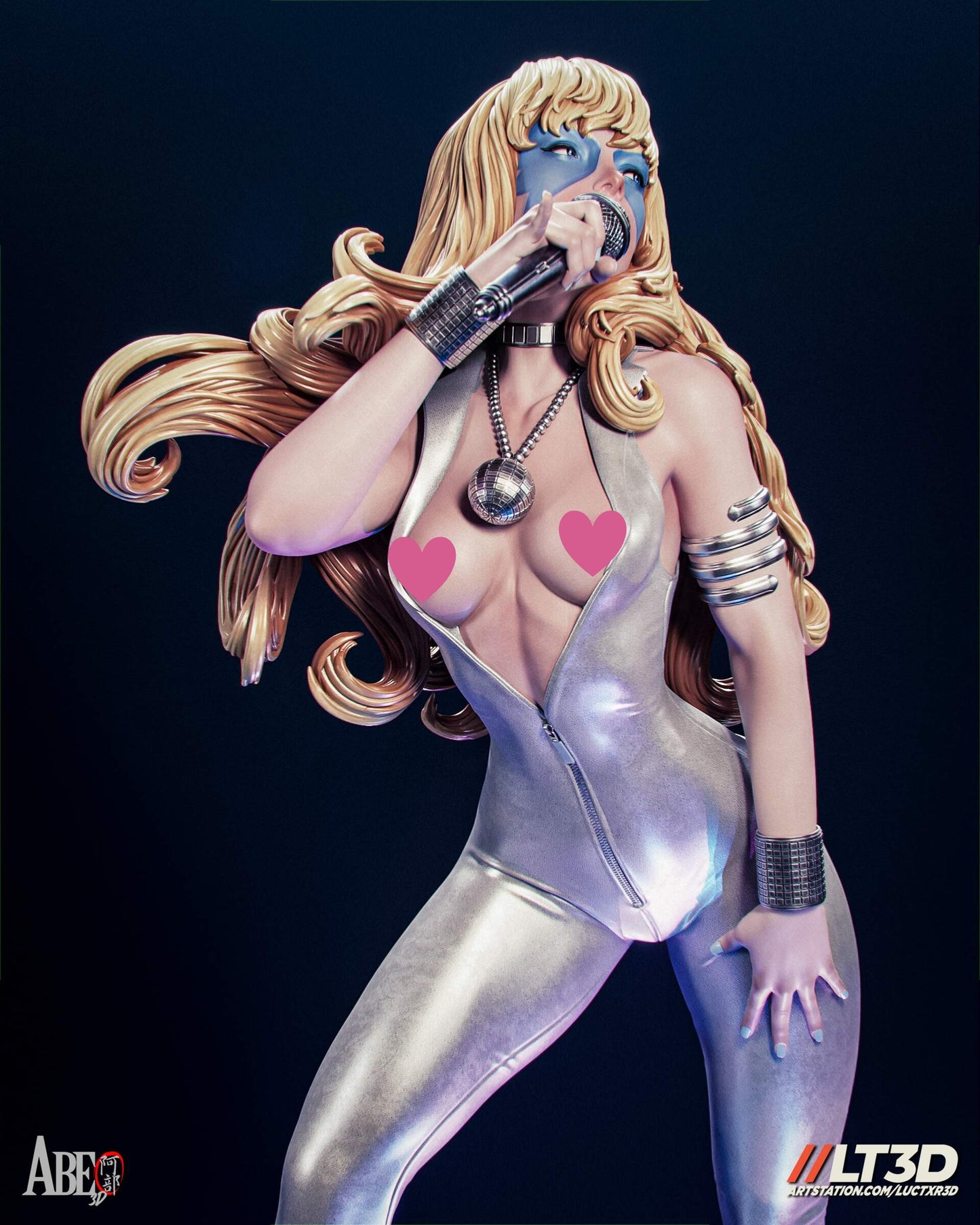 Dazzler NSFW - Unassembled and Unpainted Garage Kit - Model Designed by Abe3D/LT3D