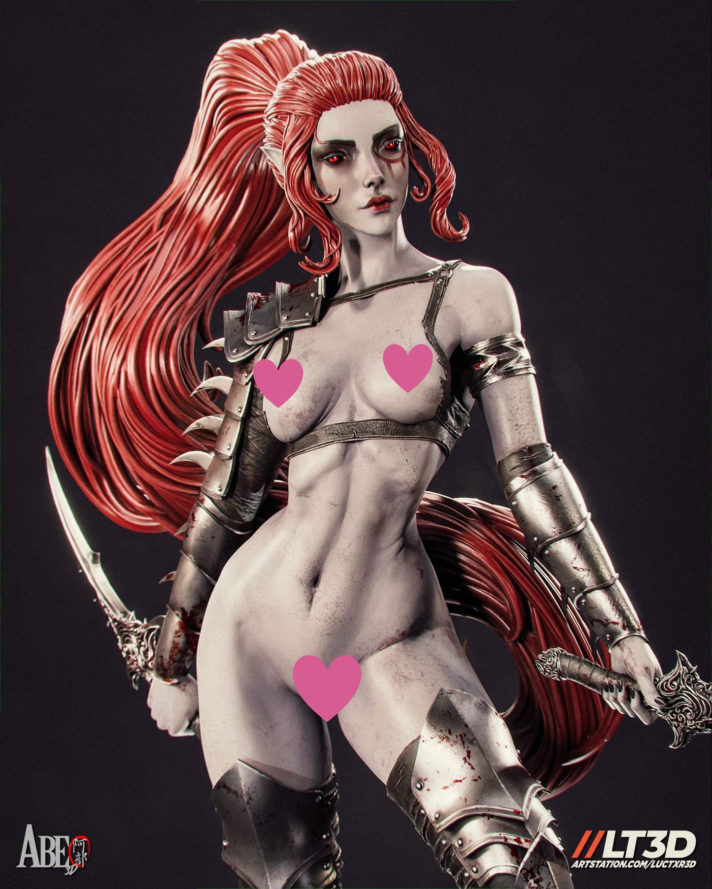 Lelith NSFW - Unassembled and Unpainted Garage Kit - Model Designed by Abe3D/LT3D