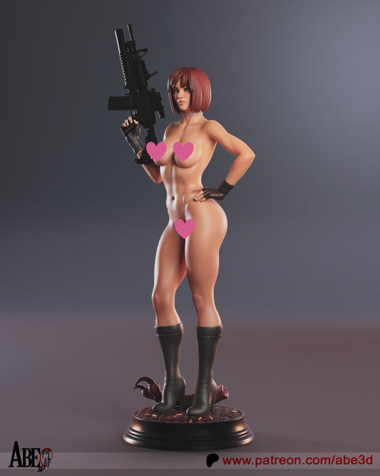 Regina NSFW - Unassembled and Unpainted Garage Kit - Model Designed by Abe3D