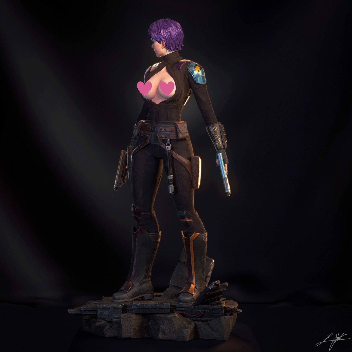 Sabine NSFW - Unassembled and Unpainted Garage Kit - Model Designed by Abe3D