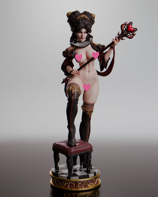 Queen of Hearts NSFW - Unassembled and Unpainted Garage Kit - Model Designed by Abe3D/Davi