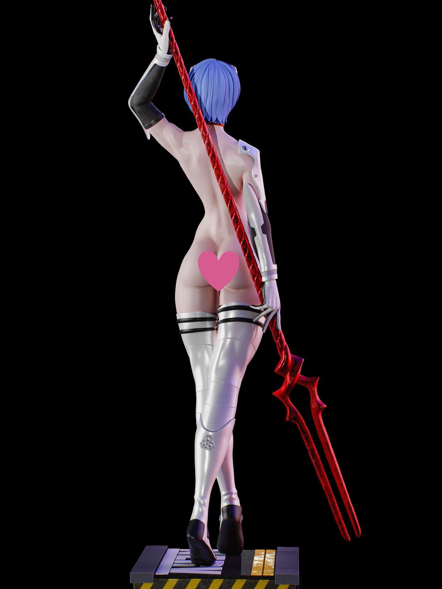 Rei NSFW (HEAD VARIANT INCLUDED) - Unassembled and Unpainted Garage Kit - Model Designed by Abe3D/Dangelo