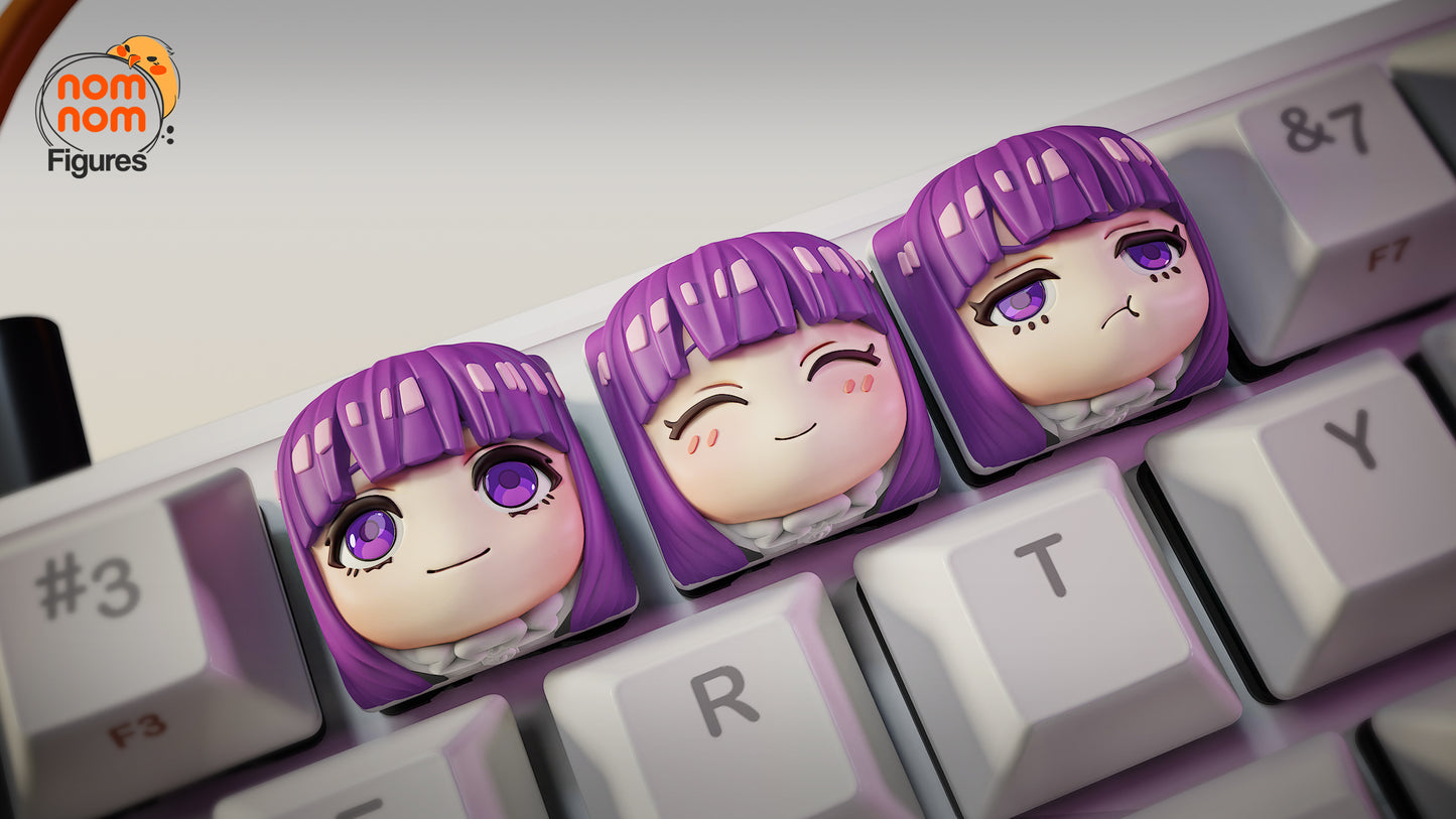 Fern Keycaps - UNPAINTED- Model Design by NomNom Figures