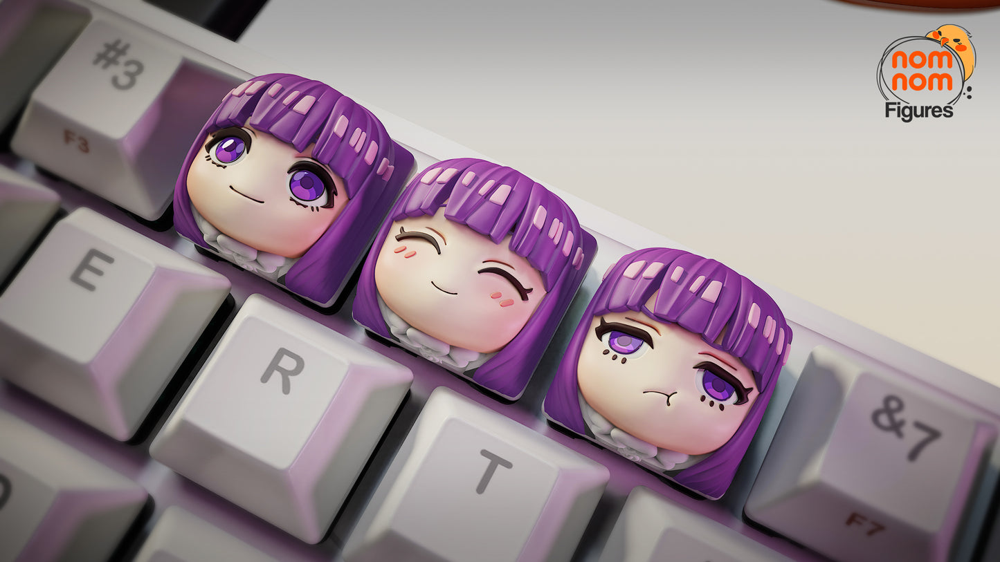 Fern Keycaps - UNPAINTED- Model Design by NomNom Figures