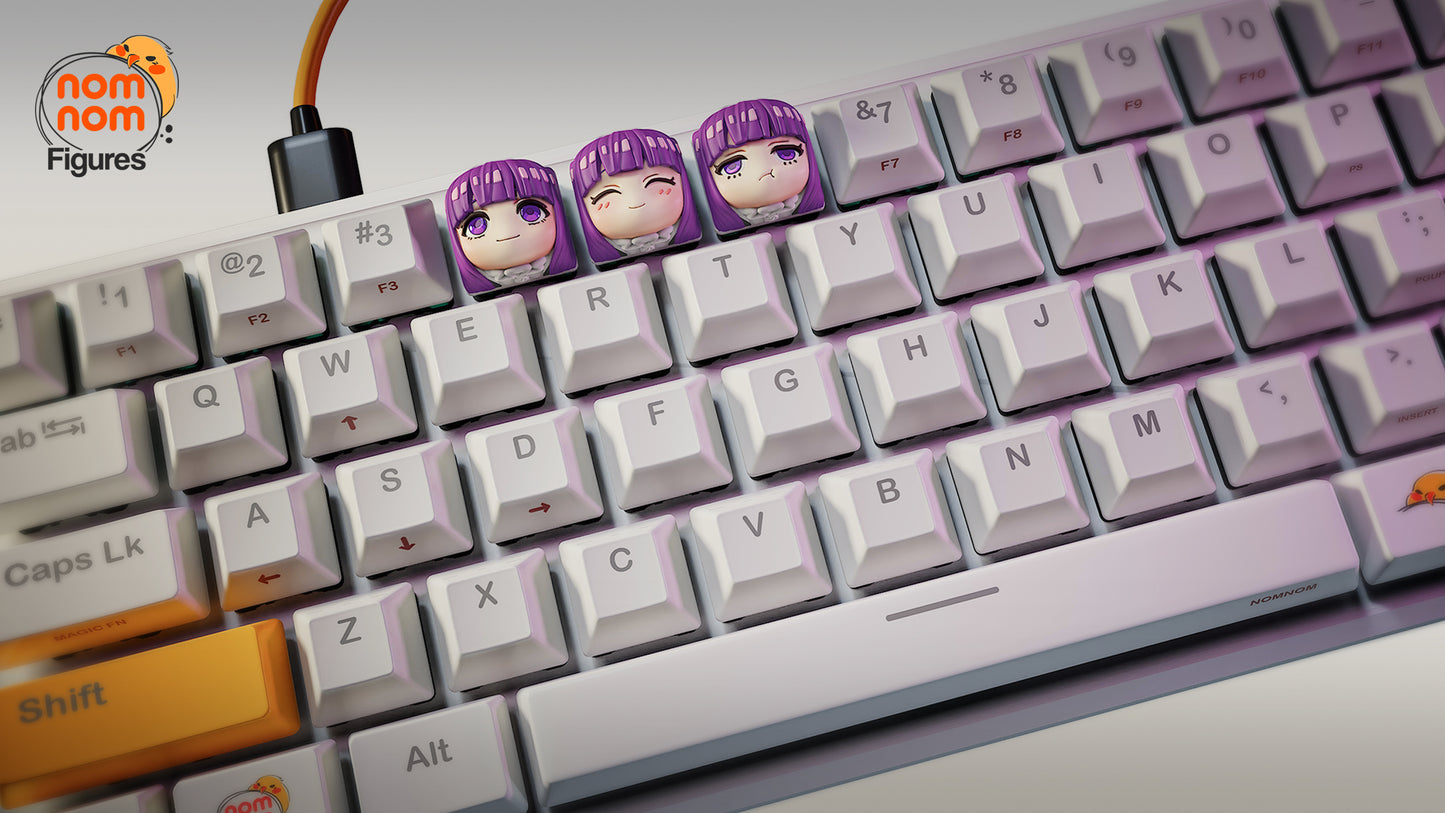 Fern Keycaps - UNPAINTED- Model Design by NomNom Figures