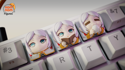 Frieren Keycaps - UNPAINTED - Model Designed by NomNom Figures