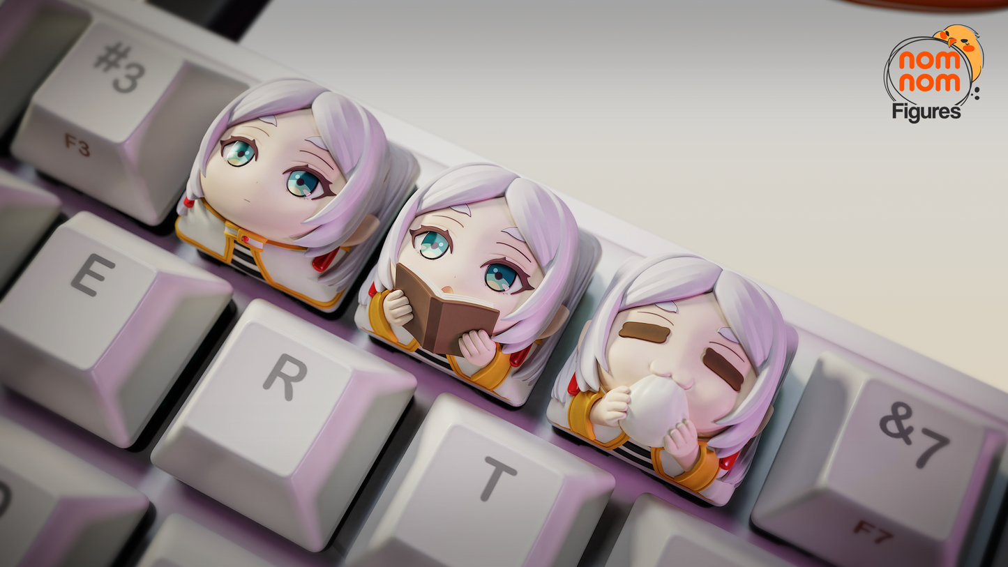 Frieren Keycaps - UNPAINTED - Model Designed by NomNom Figures