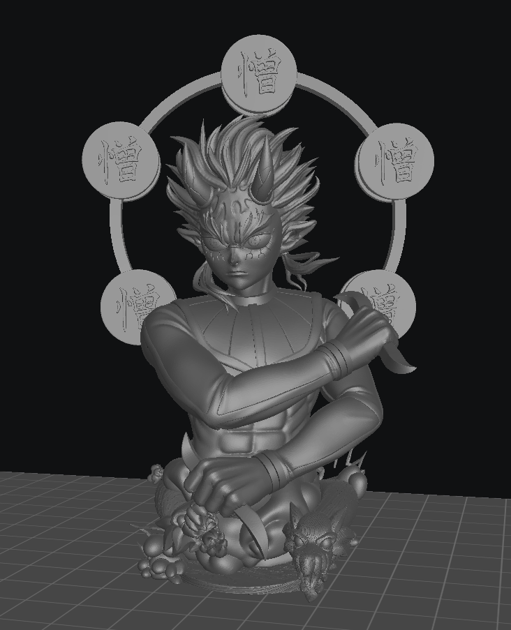 Hantengu - Unassembled and Unpainted Garage Kit - Model Designed by Sekai3D