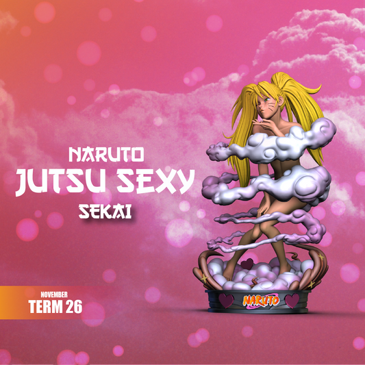 Naruto Sexy Jutsu - Unassembled and Unpainted Garage Kit - Model Designed by Sekai3D