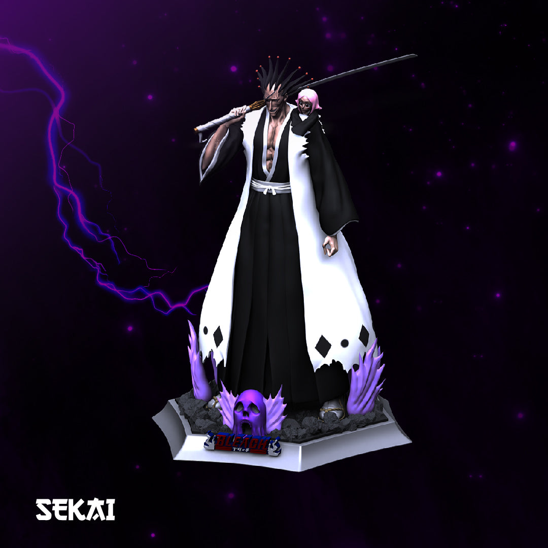 Kenpachi and Yachiru - Unassembled and Unpainted Garage Kit - Model Designed by Sekai3D