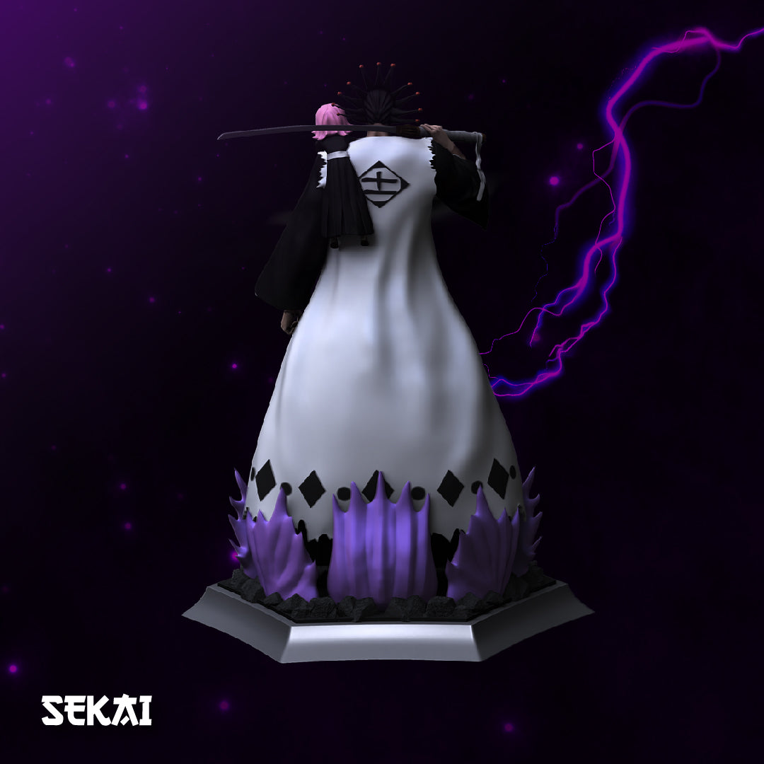 Kenpachi and Yachiru - Unassembled and Unpainted Garage Kit - Model Designed by Sekai3D