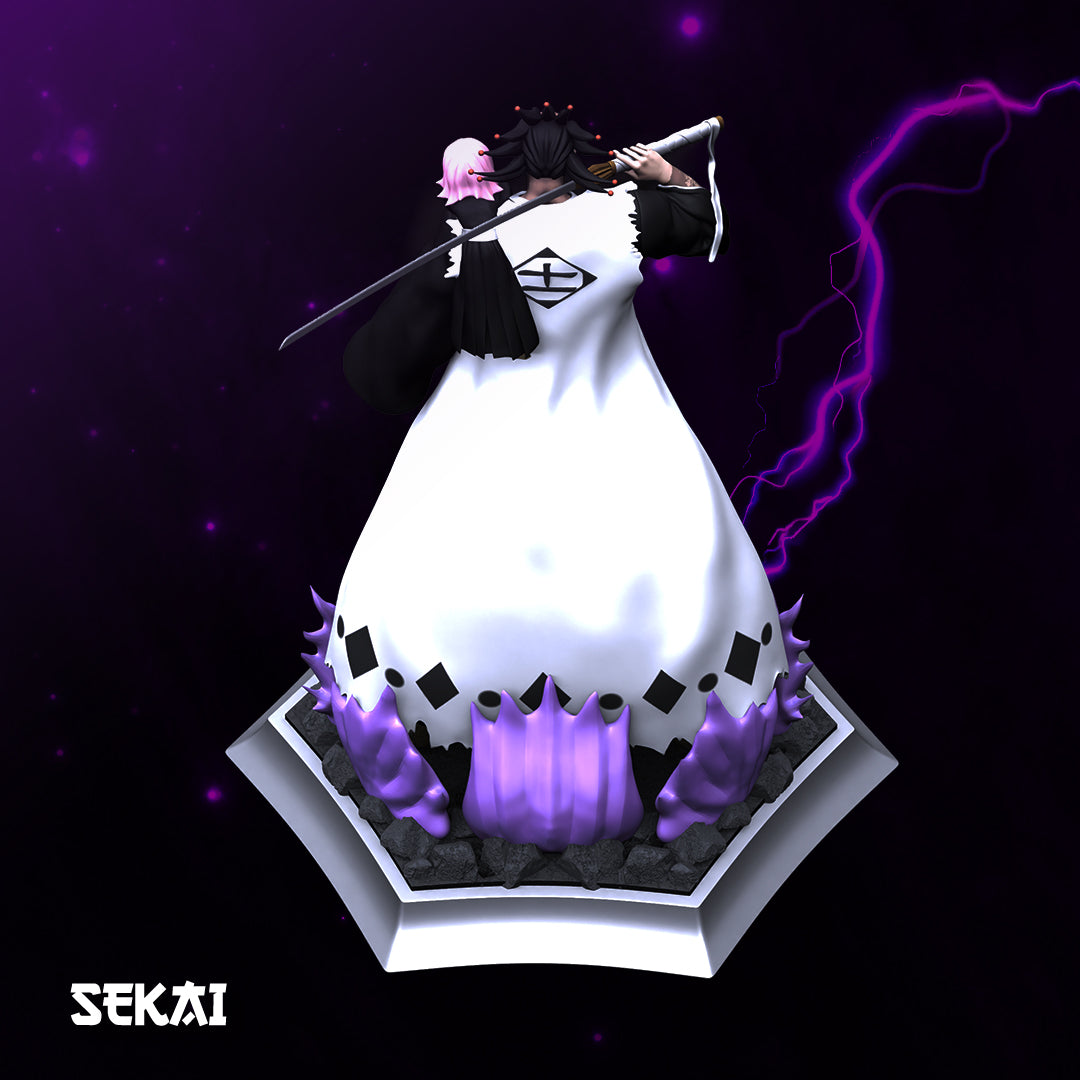 Kenpachi and Yachiru - Unassembled and Unpainted Garage Kit - Model Designed by Sekai3D