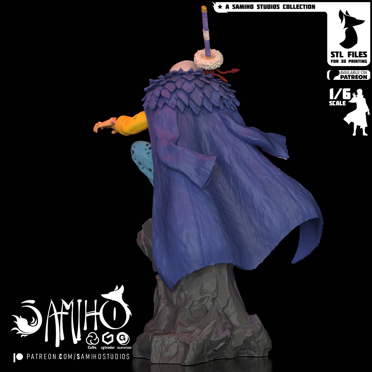 Law - Unassembled and Unpainted Garage Kit - Model Designed by Samiho Studios