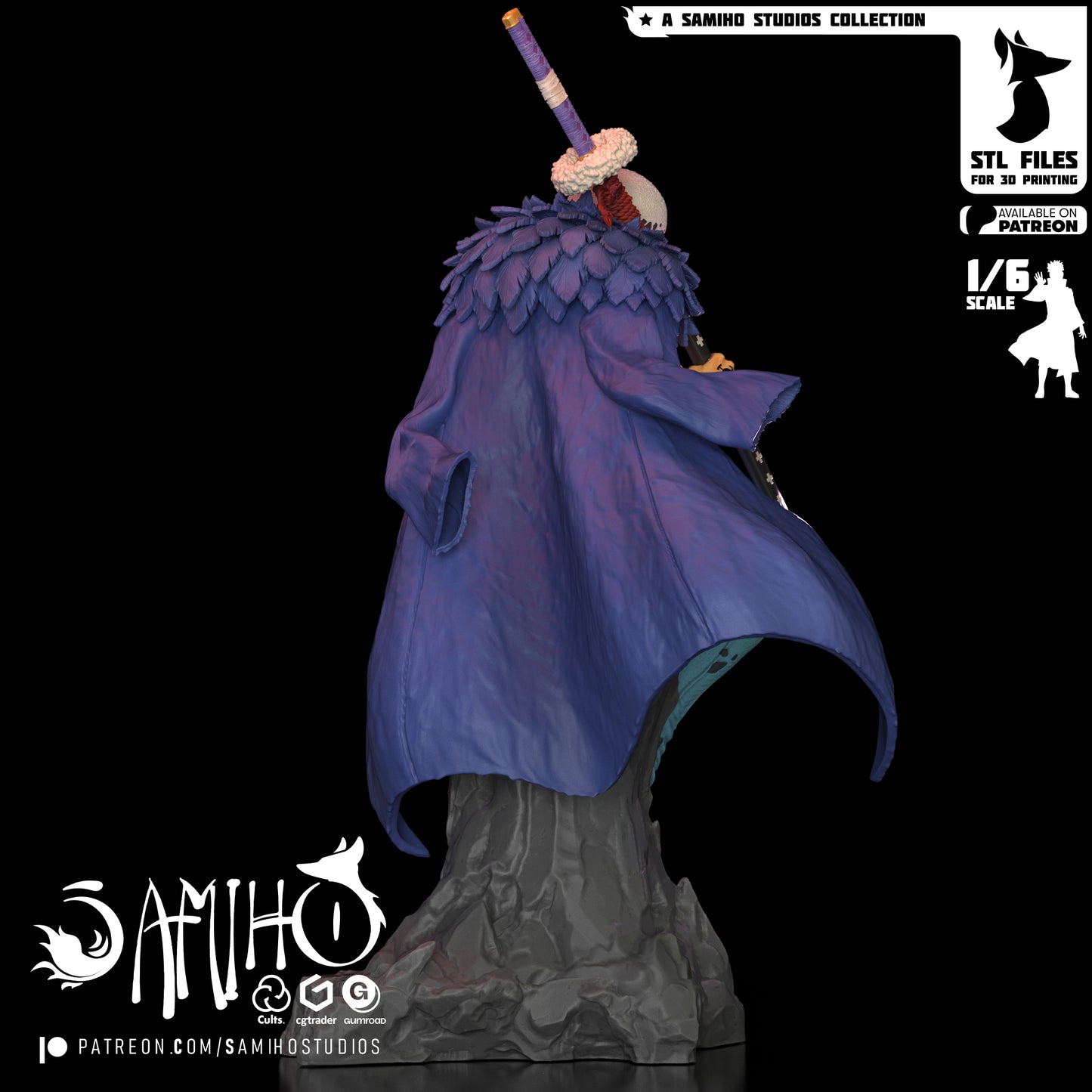 Law - Unassembled and Unpainted Garage Kit - Model Designed by Samiho Studios