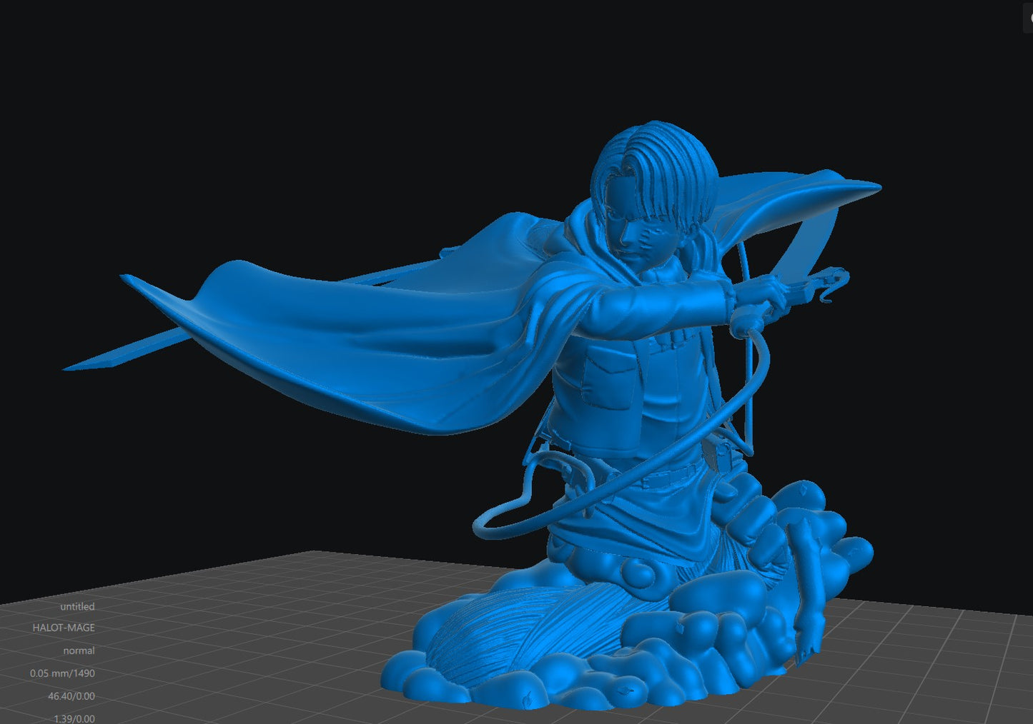 Levi - Unassembled and Unpainted Garage Kit - Model Designed by Sekai3D