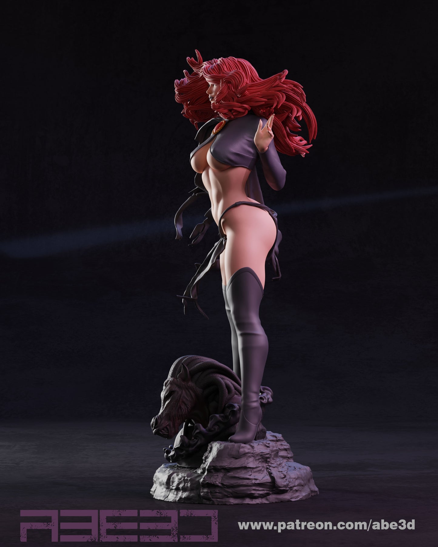 Madelyne (VARIANT PARTS INCLUDED) - Unassembled and Unpainted Garage Kit - Model Designed by Abe3d