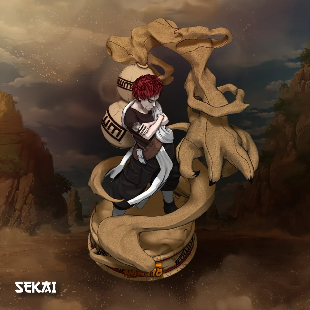 Gaara - Unassembled and Unpainted Garage Kit - Model Designed by Sekai3D