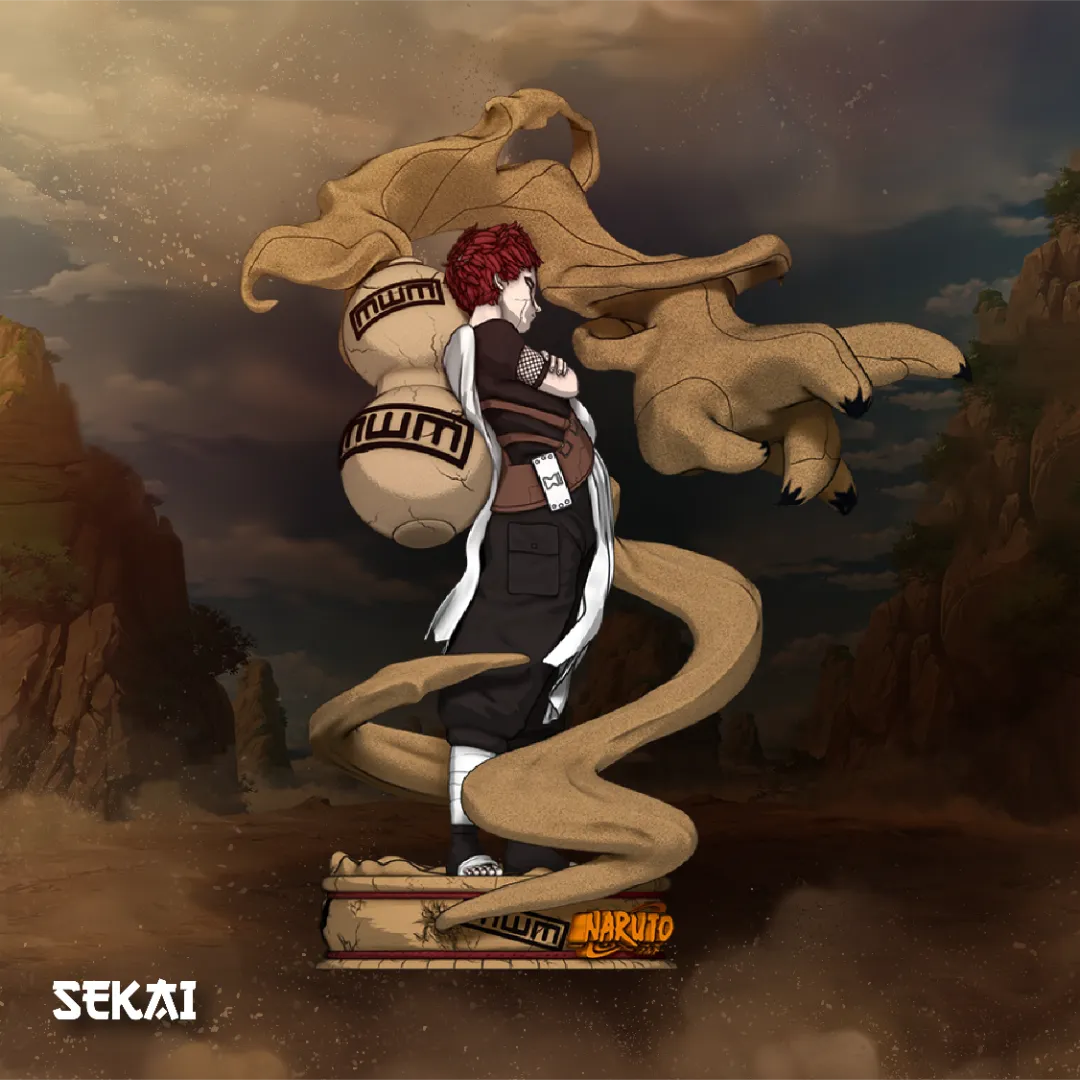 Gaara - Unassembled and Unpainted Garage Kit - Model Designed by Sekai3D