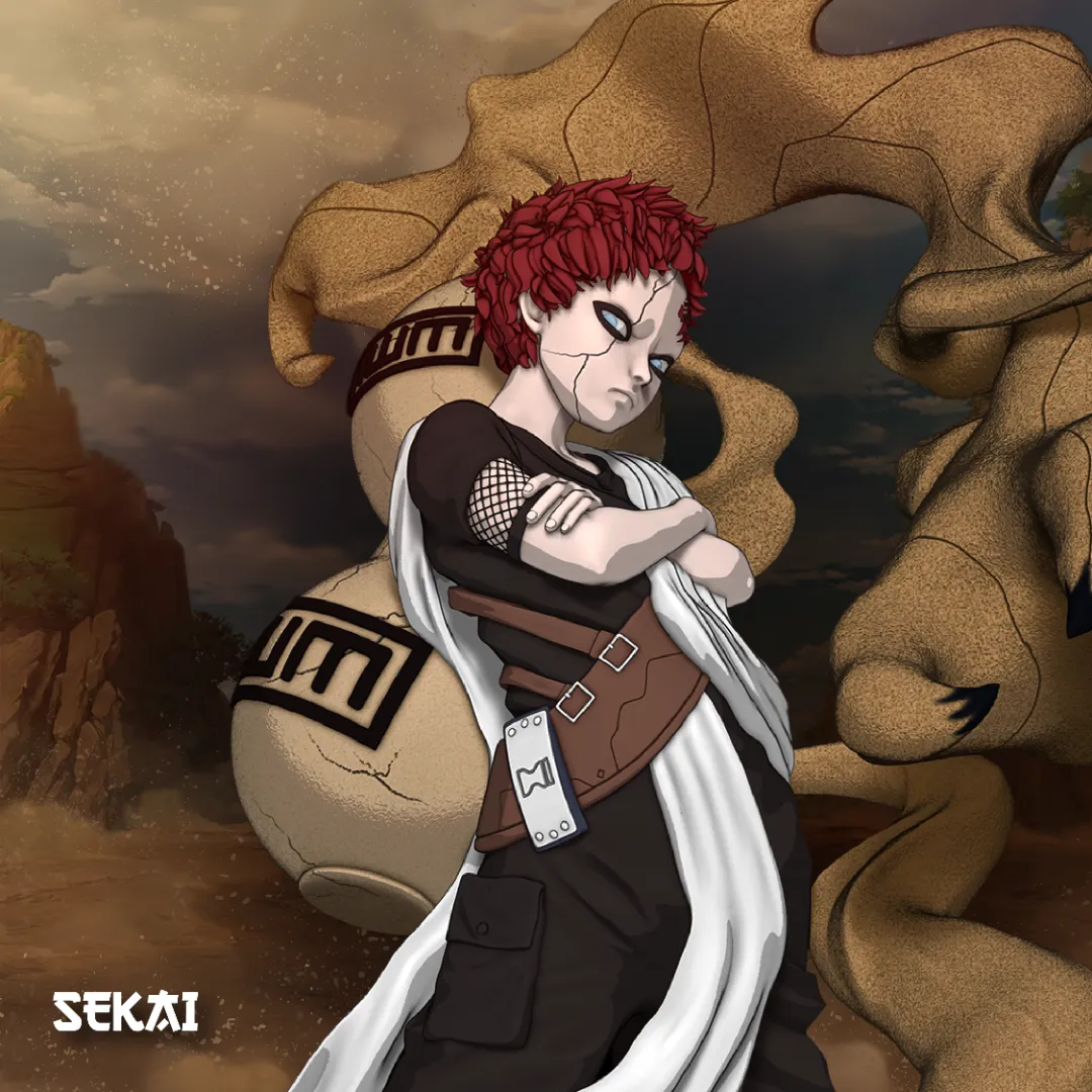 Gaara - Unassembled and Unpainted Garage Kit - Model Designed by Sekai3D