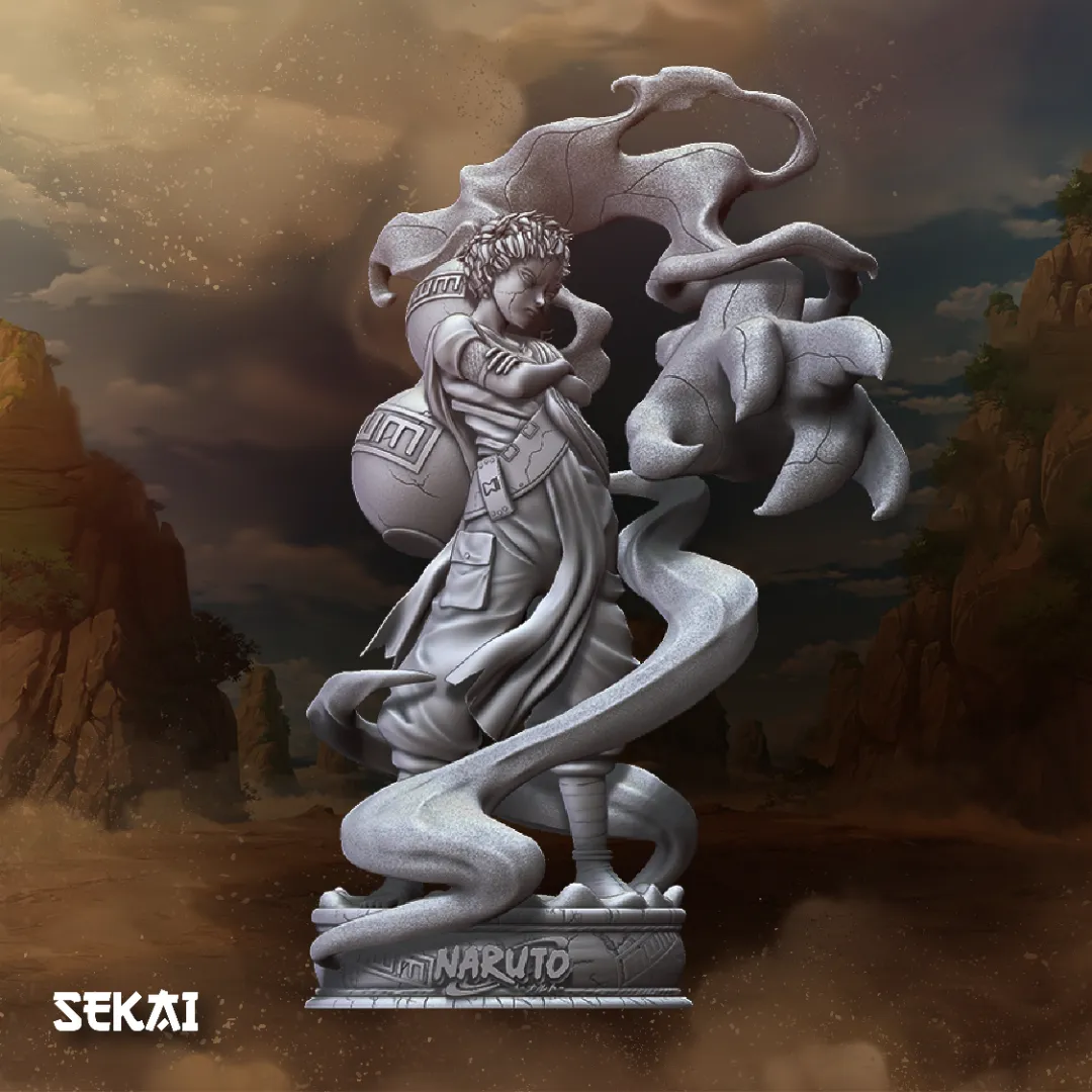 Gaara - Unassembled and Unpainted Garage Kit - Model Designed by Sekai3D