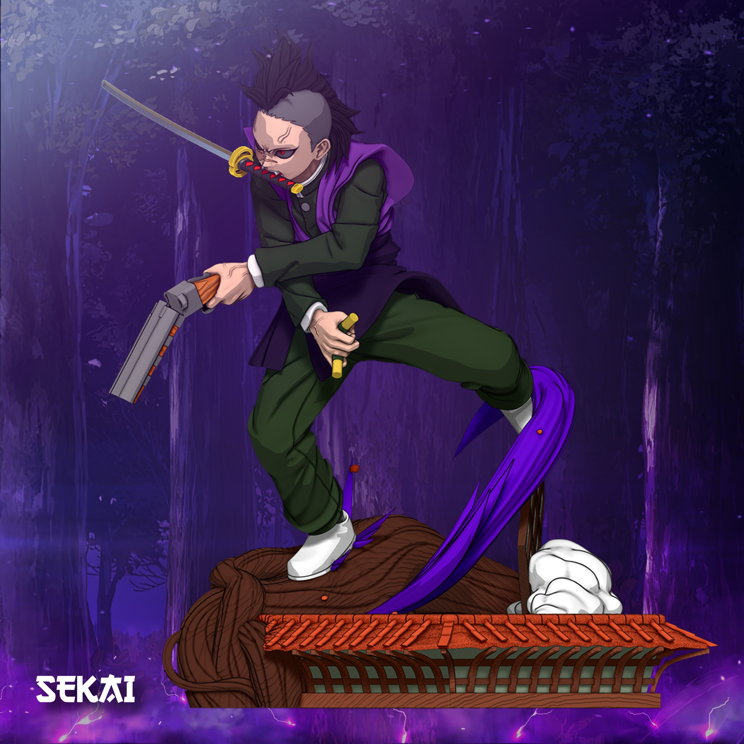 Genya - Unassembled and Unpainted Garage Kit - Model Designed by Sekai3D