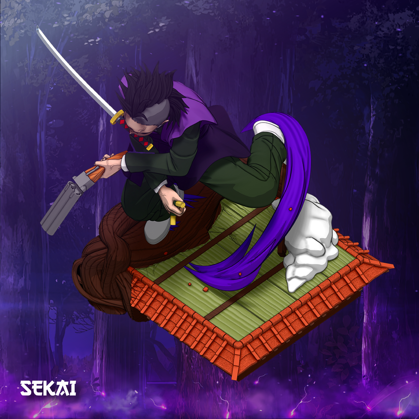 Genya - Unassembled and Unpainted Garage Kit - Model Designed by Sekai3D