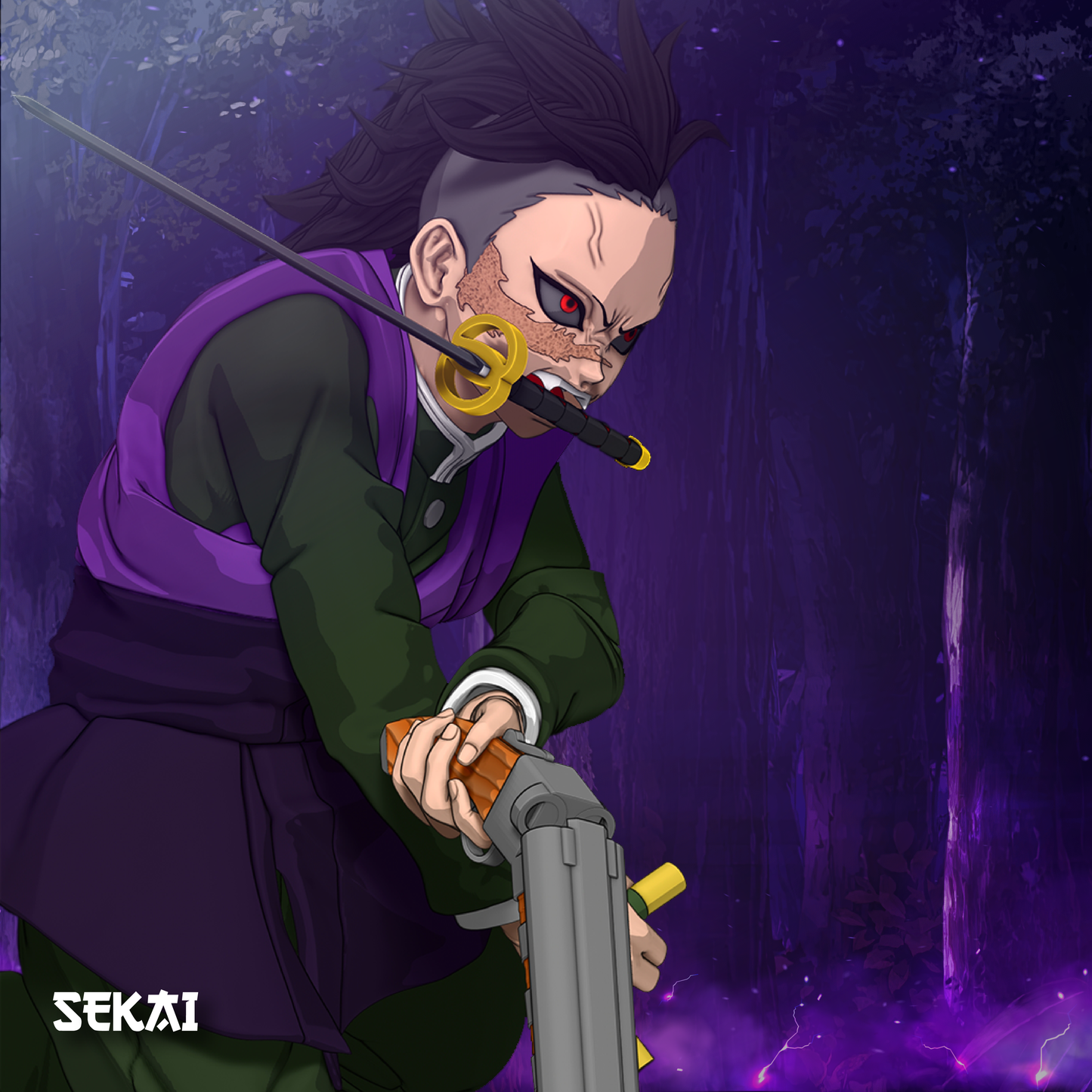 Genya - Unassembled and Unpainted Garage Kit - Model Designed by Sekai3D