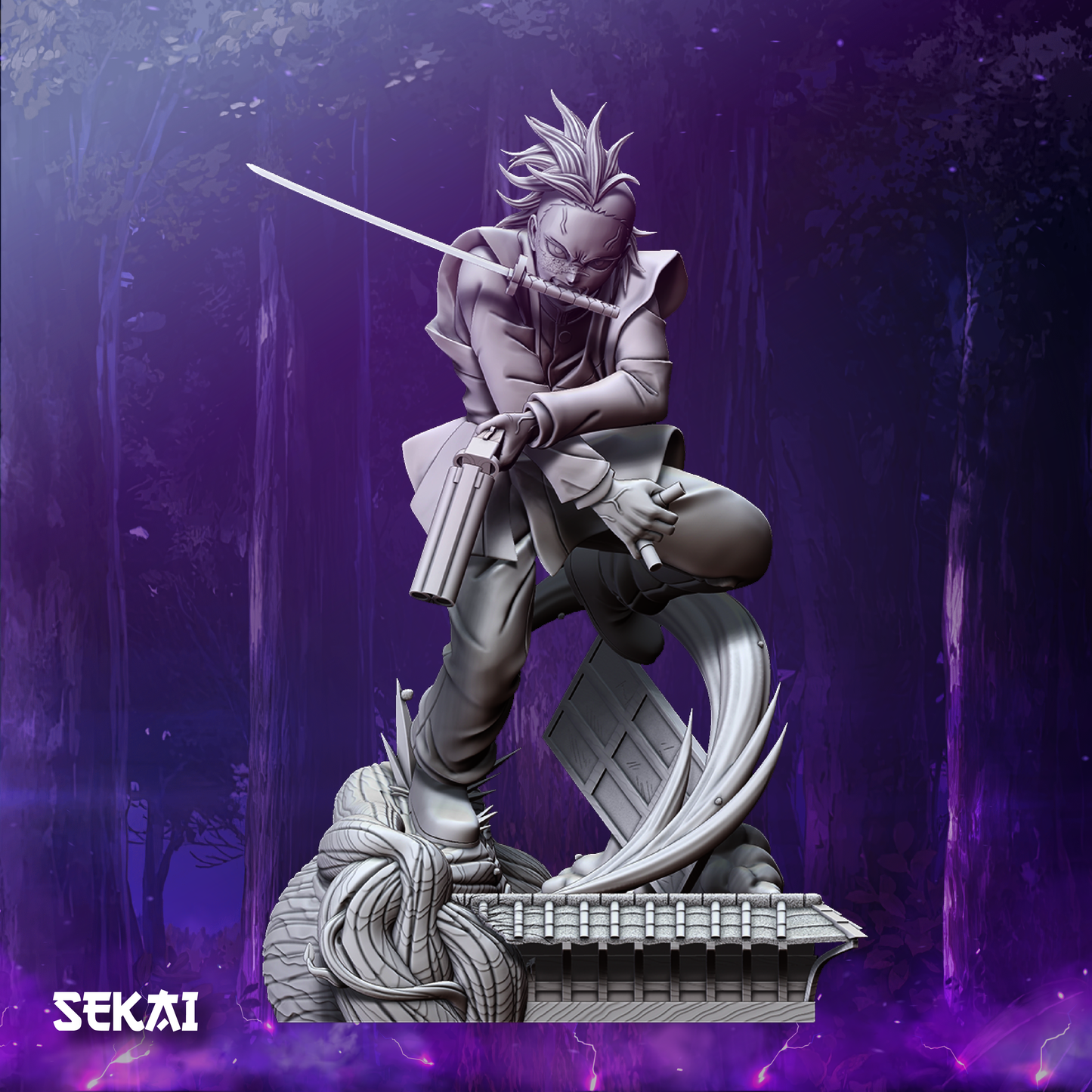 Genya - Unassembled and Unpainted Garage Kit - Model Designed by Sekai3D