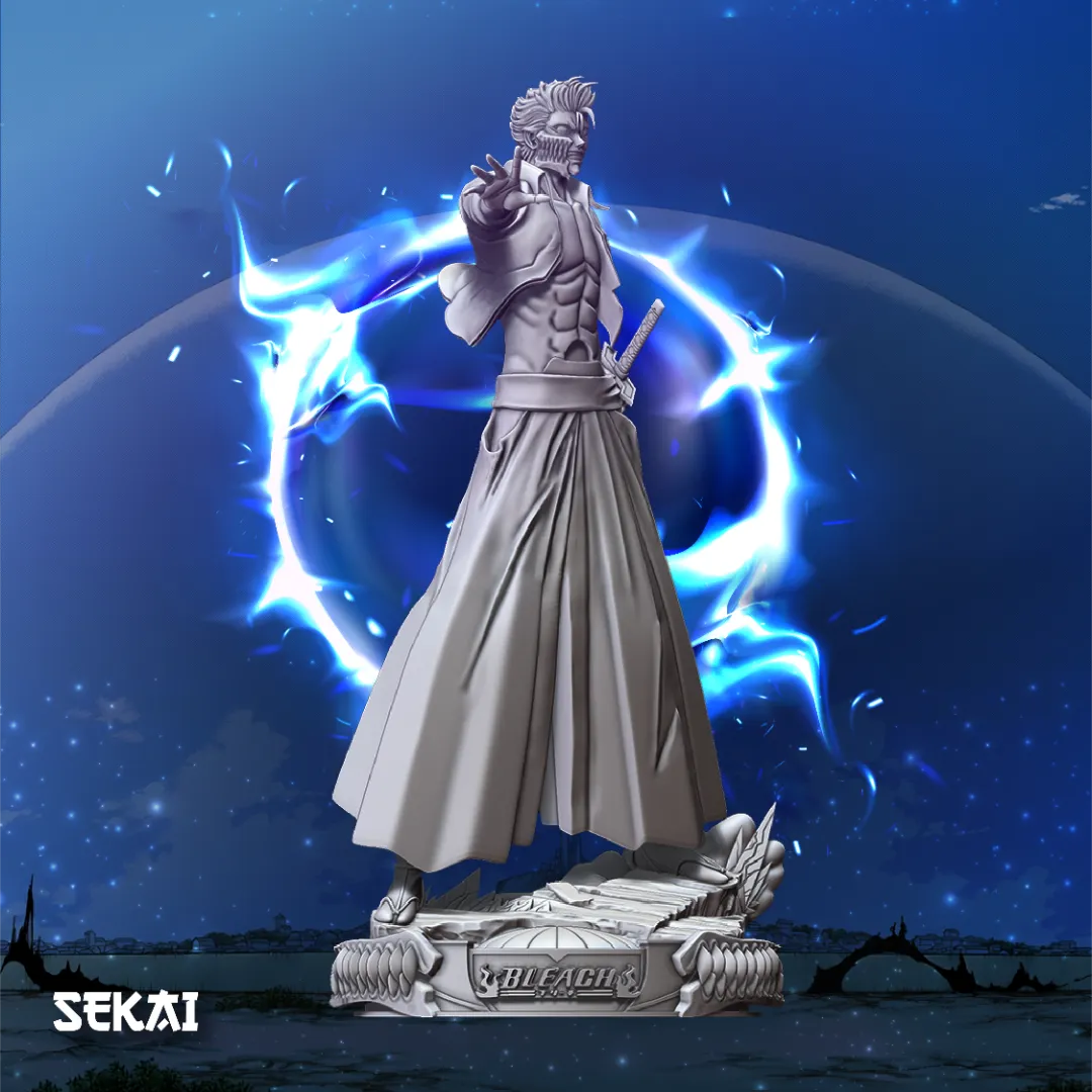 Grimmjow - Unassembled and Unpainted Garage Kit - Model Designed by Sekai3D