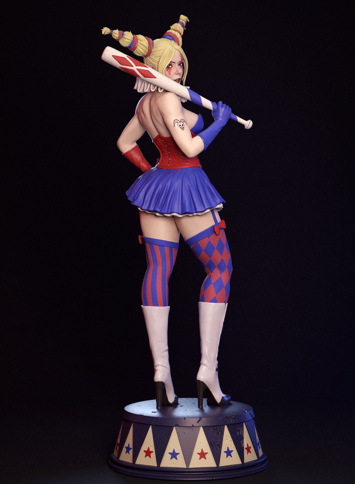 Harley - Unassembled and Unpainted Garage Kit - Model Designed by Abe3d/LT3D